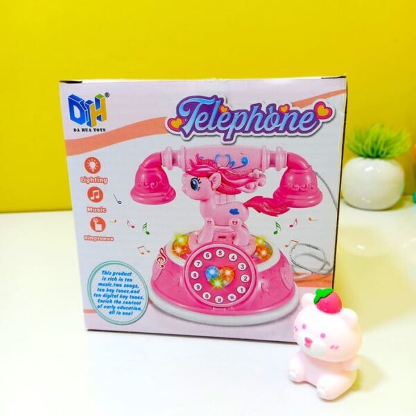 Adorable Unicorn Telephone With Music & Lights