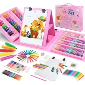 Mega 208 Pcs Colors Kit With Drawing Pad